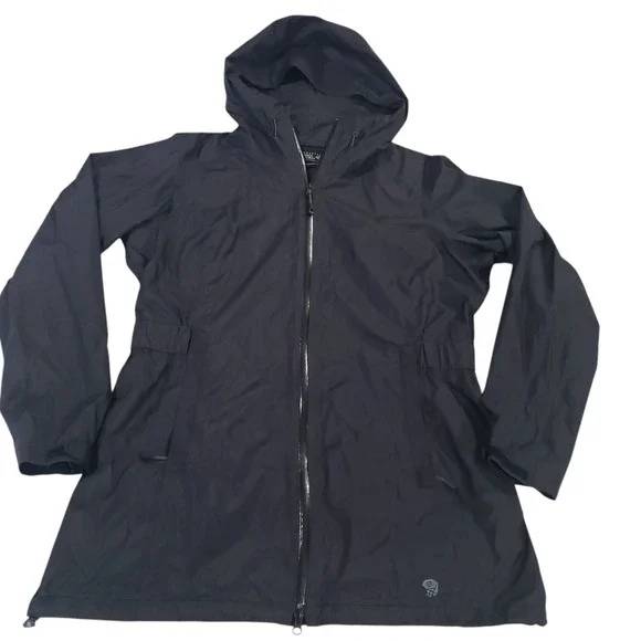 Mountain Hardwear Black Utility Jacket with Hood - Picture 1 of 16